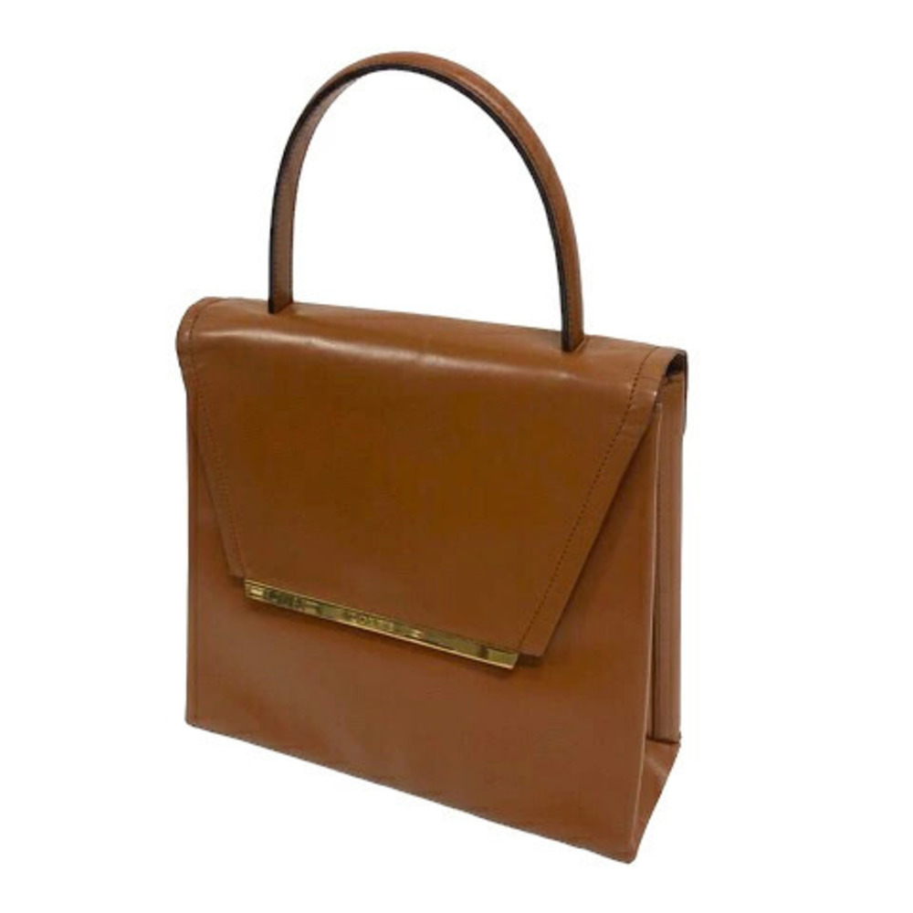 Loewe Handbag Square Party Bag Brown Gold